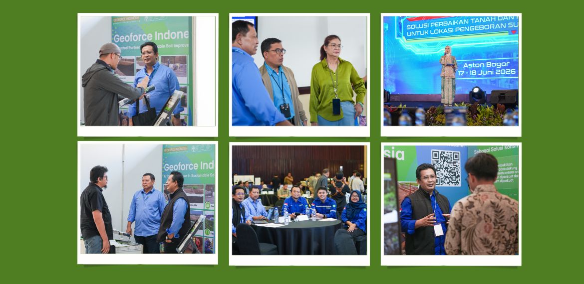 PT Geoforce Indonesia Menampilkan Solusi Geosintetik Inovatif pada Technology Day 2026 yang diselenggarakan oleh Pertamina Hulu Energi Subholding Upstream.