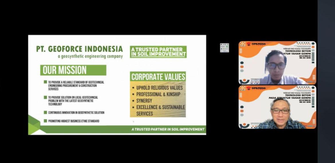 WEBINAR HAKI KOMDA YOGYAKARTA : TEKNOLOGI BETON PADA STRUKTUR TAHAN GEMPA